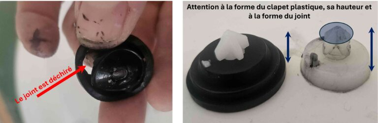 Le Pelet Brignais - remplacement du joint clapet