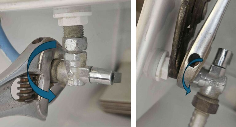 Le Pelet Brignais - Démonter un robinet d'arrêt de WC